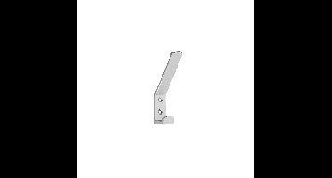 Intersteel Kapstokhaak recht - RVS