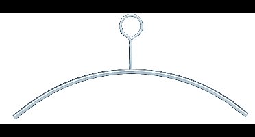Intersteel kledinghanger met dicht oog ø10mm - RVS