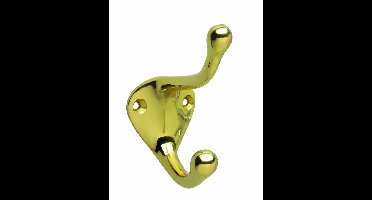 Intersteel Kapstokhaak scheepsmodel lang - messing gelakt