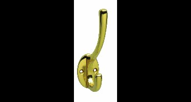 Intersteel Kapstokhaak ovaal - messing gelakt