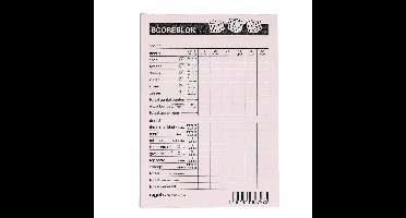 1x Scoreblokken Yahtzee 100 vellen - Familiespellen - Dobbelspellen