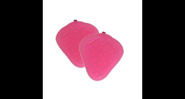 2x stuks grote ijsblokken - aardbei - herbruikbaar - 9 cm - Gekoelde drankjes maken - IJsblokjes