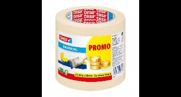 4x Tesa afplaktape/schilderstape set diverse maten