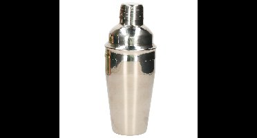 Alpina Cocktailshaker - 550 ml - zilver - RVS - Bar - Cocktails maken