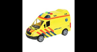 Ambulance - speelgoed auto - frictie - licht en geluid - speelgoed