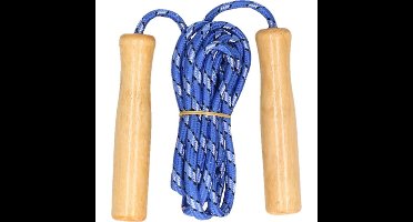 Benson Springtouw - blauw - houten handvatten - 236 cm - buitenspeelgoed