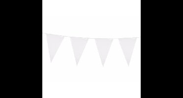 Boland Bruiloft Vlaggenlijn XXL - wit - 10 meter - feestdecoratie