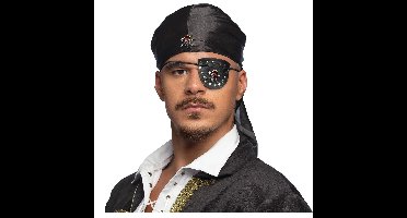 Boland Carnaval verkleed Piraten set - bandana en ooglap - volwassenen - themafeest