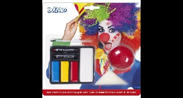 Boland Clown schmink set - inclusief clownsneus - Carnaval/themafeesten