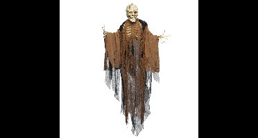 Boland Decoratie Creepy Mummy - rode ogen - 160 cm - hangend - Halloween/horror versiering