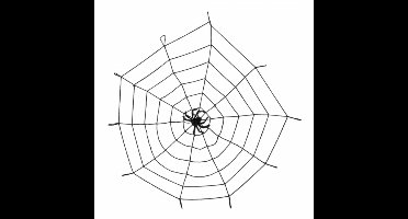 Boland Spinnenweb - D150 cm - elastiek/kunststof - halloween - versiering/decoratie