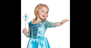 Boland Toverstaf - blauw/zilver - L32 cm - kunststof - prinsessen - carnaval