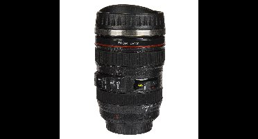 Cameralens thermosbeker - 350 ml - RVS - warmhoudbeker - koffiebeker - mok