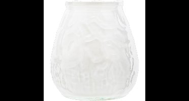 Cosy & Trendy lowboy tafelkaars - wit - 40 Branduren - 10 cm