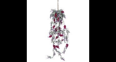 Decoris Lavendel Bloemen slinger - 1x stuks - roze - kunstplanten - 80 cm