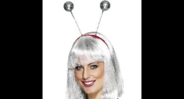 Diadeem met disco glitter spiegel bollen/ballen - Verkleedkleding - Seventies - Dames
