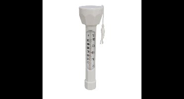 Drijvende zwembad water thermometer - Zwembaden - watertemperatuur meters - kunststof - wit