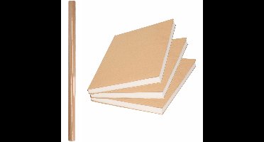 Duni rol Kaftpapier/verzendpapier rol - 500 x 70 cm - bruin - 80 grams kwaliteit