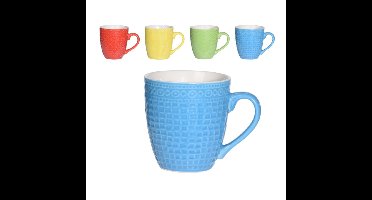Excellent Houseware Koffiekopjes - 4 stuks - multi-kleur - 240 ml