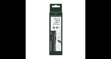 Faber Castell Houtskool - tekenen met houtskool - Dia 3/6 mm - 20x sticks - zwart