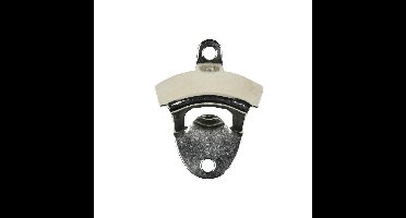 Flessenopener muur - RVS - 8,5 x 5,5 cm - kroonkrukflessen opener
