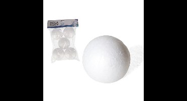 Gerimport Piepschuim hobby vormen DIY ballen - 5x - styropor bollen - 6 cm