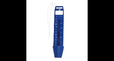 Gerimport Zwembad thermometer - blauw - 16 cm - zwembadwater temperatuur meters