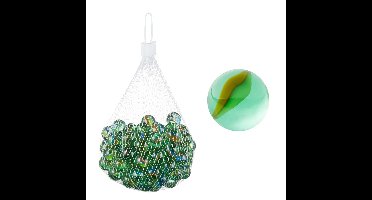 Glazen knikkers in netjes 1,5 kg