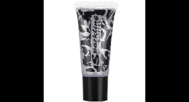 Glitter schmink zilver