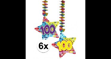 Hangversiering 100 jaar 6 stuks