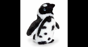 Keel Toys pluche Humboldt pinguin knuffeldier - wit/zwart - staand - 18 cm