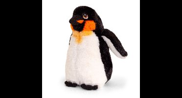 Keel Toys pluche keizers pinguin knuffeldier - wit/zwart - staand - 20 cm