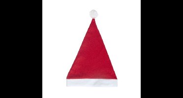 Kerstmuts - rood - volwassenen - polyester?- 59 cm - kerstaccessoires