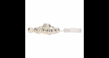 Kerstverlichting kerstballen slingers met LED licht 90 cm