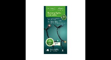 Kerstverlichting - LED gekleurd - op batterij - 48 lampjes - boomverlichting