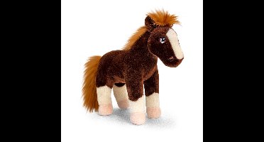 Knuffel paard - bruin - pluche - knuffeldier - 24 cm