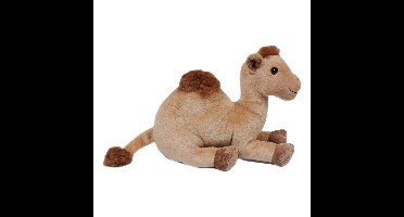 Knuffeldier Dromedaris - zachte pluche stof - premium kwaliteit knuffels - lichtbruin - 26 cm