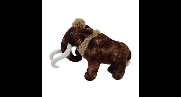 Knuffeldier Mammoet - zachte pluche stof - bruin - kwaliteit knuffels - 41 cm