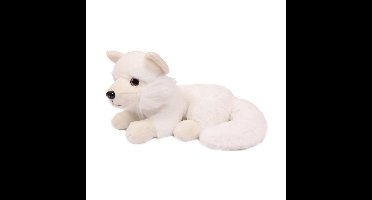 Knuffeldier Poolvos - zachte pluche stof - wit - premium kwaliteit knuffels - 20 cm