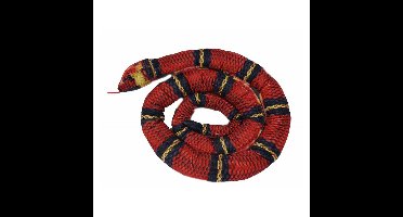 Knuffeldier Slang - zachte pluche stof - rood - premium kwaliteit knuffels - 200 cm