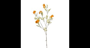 Kunstbloem bloesem tak - 91 cm - oranje - kunst zijdebloemen