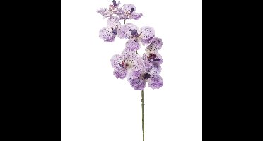 Kunstbloem Orchidee Vanda - 77 cm - paars/lila - losse tak - kunst zijdebloem