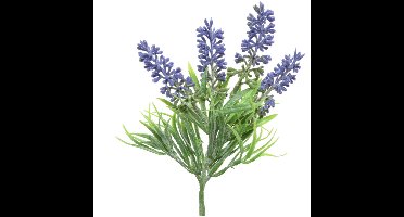 Kunstbloemen tak lavendel - paars - 7 x 26 cm