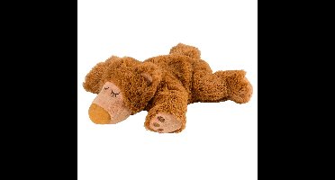 Magnetron knuffel - teddybeer - bruin - 32 cm - pluhe - warmteknuffel