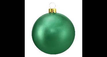 Mega grote decoratie kerstbal - 45 cm - groen - opblaasbaar