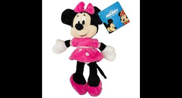 Minnie mouse - roze - pluche - 20 cm - disney - voor kinderen