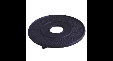 Pannen/theepot onderzetter - Gietijzer - Zwart - 14 cm