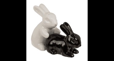 Peper en zout stel - konijnen - keramiek - cadeau setje - humor