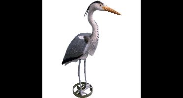 Plastic reiger vogel - 87 cm -vijver decoratie/verjager -Vogelverschrikkers/vogelverjagers
