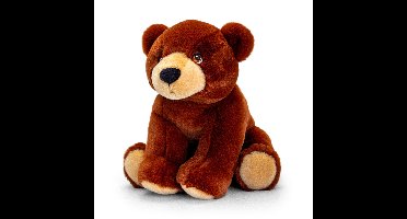 Pluche knuffel dier bruine beer 25 cm